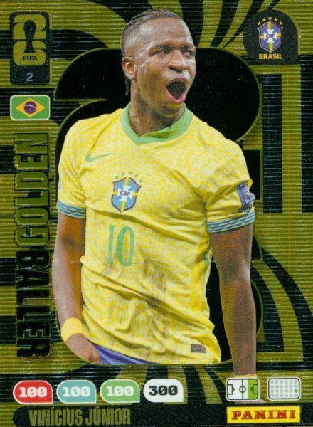 002 - Vinícius Júnior - Brazil - RARE / Golden Baller