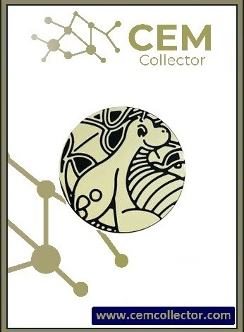 Dragonite , Gold Mirror Large-sized Coin