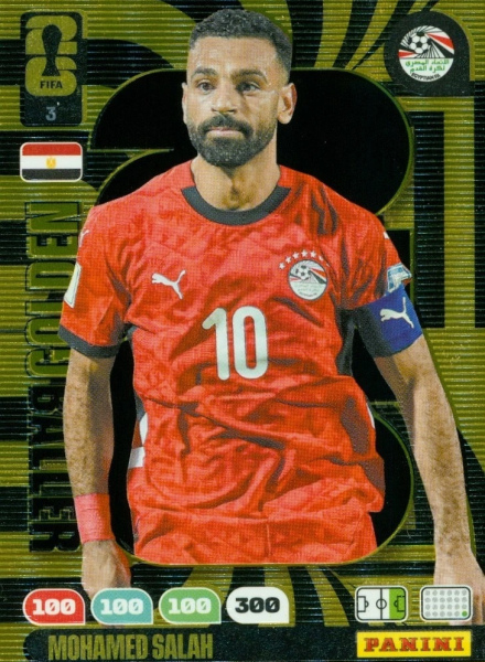 003 - Mohamed Salah - Egypt - RARE / Golden Baller