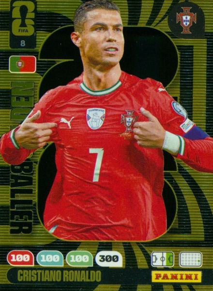 008 - Cristiano Ronaldo - Portugal - RARE / Golden Baller