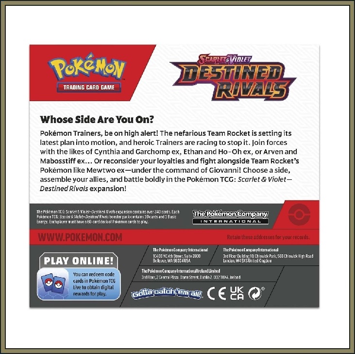 Scarlet & Violet Destined Rivals Booster Box - Görsel 3