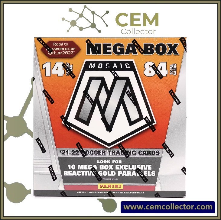 2021/22 Panini Mosaic Road to FIFA World Cup Soccer Mega Box (Reactive Gold Parallels!) - Görsel 2