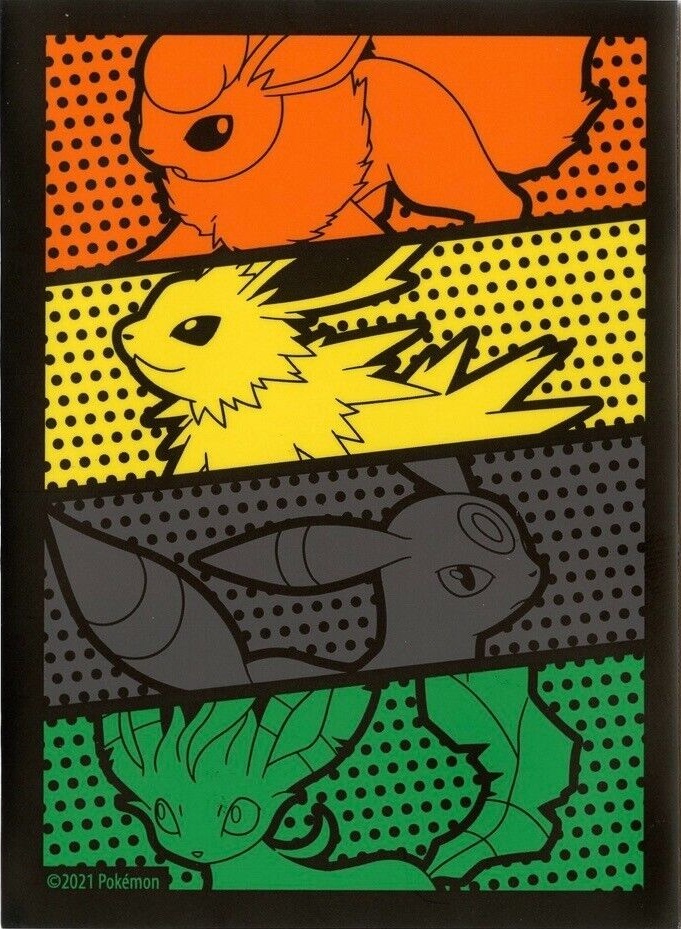2021 08 27 Sword&Shield Evolving Skies Elite Trainer Box Card Sleeves Flareon, Jolteon