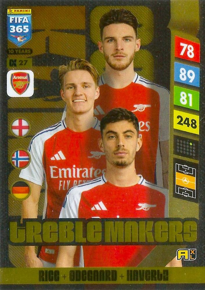 CK27 - Declan Rice / Martin Ødegaard / Kai Havertz - Arsenal - Treble Makers / Upgrade